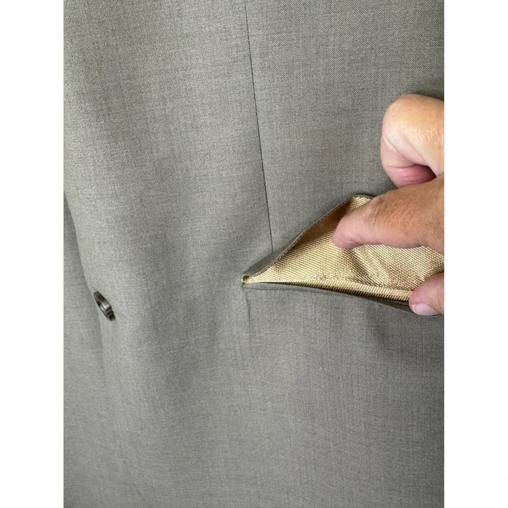 Burberry London Blazer 38S Tan 2 Button Front